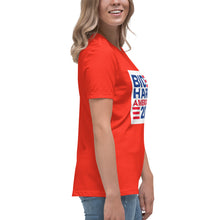Load image into Gallery viewer, BIDEN HARRIS 2024 America Last Women's Relaxed T-Shirt