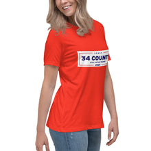 Load image into Gallery viewer, 34 Counts Still Voting for Trump Women's Relaxed T-Shirt
