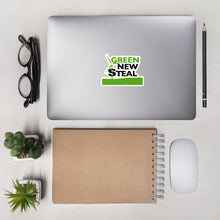 Load image into Gallery viewer, Green New Steal Bubble-free stickers