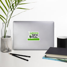 Load image into Gallery viewer, Green New Steal Bubble-free stickers