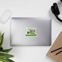 Load image into Gallery viewer, Green New Steal Bubble-free stickers