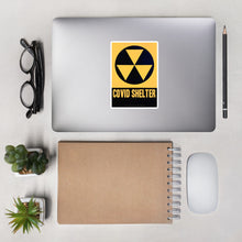 Load image into Gallery viewer, "Covid Shelter" Bubble-free stickers