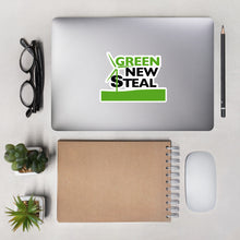 Load image into Gallery viewer, Green New Steal Bubble-free stickers