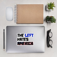 Load image into Gallery viewer, The Left Hates America Bubble-free stickers