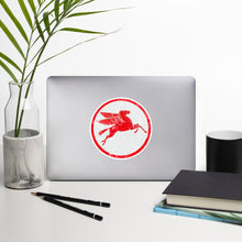 Load image into Gallery viewer, "Mobile Pegasus Oil Sign" Bubble-free stickers