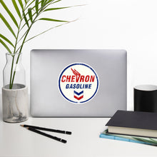 Load image into Gallery viewer, "Chevron Gasoline Oil Sign" Bubble-free stickers