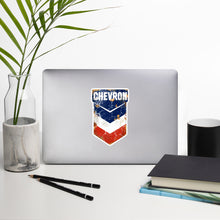 Load image into Gallery viewer, "Chevron Oil Shield" Bubble-free stickers