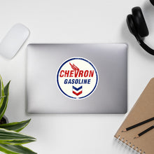 Load image into Gallery viewer, "Chevron Gasoline Oil Sign" Bubble-free stickers