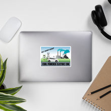 Load image into Gallery viewer, Coal Powered Electric Car Bubble-free stickers