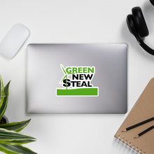 Load image into Gallery viewer, Green New Steal Bubble-free stickers