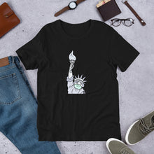 Load image into Gallery viewer, "Statue of Liberty Masked" Men's T-Shirt