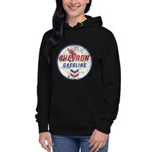 Load image into Gallery viewer, "Chevron Gasoline Oil Sign" Women's Hoodie