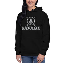 Load image into Gallery viewer, SAVAGE Arrow in Circle Women's Hoodie