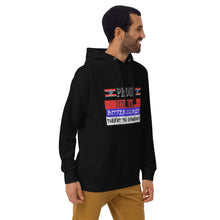 Load image into Gallery viewer, Proud Deplorable Bitter Clinger Threat to Democracy Men's Hoodie