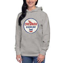 Load image into Gallery viewer, "Chevron Gasoline Oil Sign" Women's Hoodie