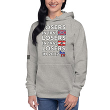 Load image into Gallery viewer, Losers in 1865 Losers in 1945 Losers in 2022 Women's Hoodie