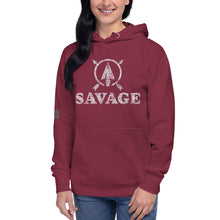 Load image into Gallery viewer, SAVAGE Arrow in Circle Women's Hoodie