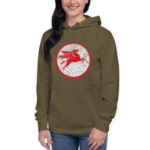 Load image into Gallery viewer, "Mobile Pegasus Oil Sign" Women's Hoodie