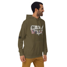 Load image into Gallery viewer, Oil Is The Lifeblood of America Men's Hoodie