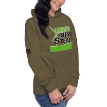 Load image into Gallery viewer, Green New Steal Women's Hoodie