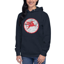 Load image into Gallery viewer, "Mobile Pegasus Oil Sign" Women's Hoodie