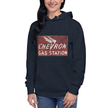 Load image into Gallery viewer, "Chevron Gasoline Station" Women's Hoodie