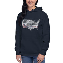 Load image into Gallery viewer, Oil Is The Lifeblood of America Women's Hoodie