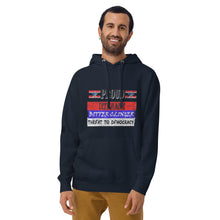 Load image into Gallery viewer, Proud Deplorable Bitter Clinger Threat to Democracy Men's Hoodie
