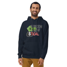 Load image into Gallery viewer, Green New Steal Men's Hoodie