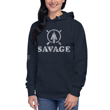 Load image into Gallery viewer, SAVAGE Arrow in Circle Women's Hoodie