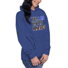 Load image into Gallery viewer, The Left Hates America Women's Hoodie