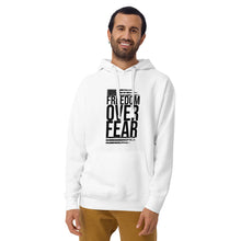 Load image into Gallery viewer, "Freedom Over Fear' Men's Hoodie