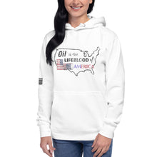 Load image into Gallery viewer, Oil Is The Lifeblood of America Women's Hoodie