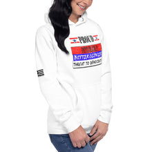Load image into Gallery viewer, Proud Deplorable Bitter Clinger Threat to Democracy Women's Hoodie