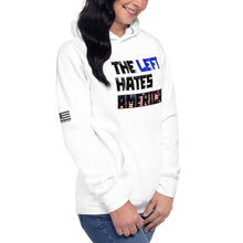 Load image into Gallery viewer, The Left Hates America Women's Hoodie