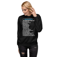 Load image into Gallery viewer, Democrat Hoaxes Men's Sweatshirt
