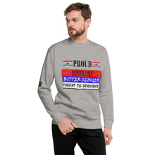 Load image into Gallery viewer, Proud Deplorable Bitter Clinger Threat to Democracy Men's Sweatshirt