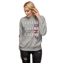 Load image into Gallery viewer, Losers in 1865 Losers in 1945 Losers in 2022 Women's Sweatshirt