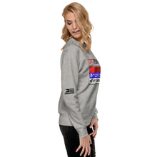 Load image into Gallery viewer, Proud Deplorable Bitter Clinger Threat to Democracy Women's Sweatshirt