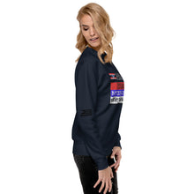 Load image into Gallery viewer, Proud Deplorable Bitter Clinger Threat to Democracy Women's Sweatshirt