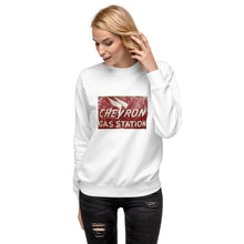 Load image into Gallery viewer, "Chevron Gasoline Station" Women's Sweatshirt