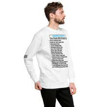 Load image into Gallery viewer, Democrat Hoaxes Men's Sweatshirt
