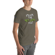 Load image into Gallery viewer, Escape the Net Zero Cult Men's T-shirt