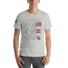 Load image into Gallery viewer, Losers in 1865 Losers in 1945 Losers in 2022 Men's T-shirt