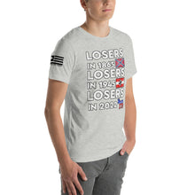 Load image into Gallery viewer, Losers in 1865 Losers in 1945 Losers in 2022 Men's T-shirt