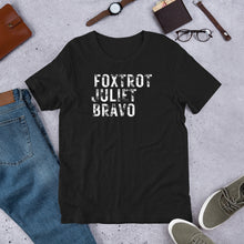 Load image into Gallery viewer, "Foxtrot Juliet Bravo" Men's T-Shirt