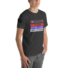 Load image into Gallery viewer, Proud Deplorable Bitter Clinger Threat to Democracy Men's T-shirt