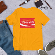 Load image into Gallery viewer, "Woka-Cola" Distressed Text Short-Sleeve Men's T-Shirt