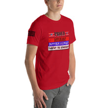 Load image into Gallery viewer, Proud Deplorable Bitter Clinger Threat to Democracy Men's T-shirt