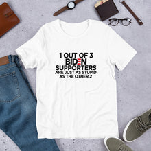 Load image into Gallery viewer, "One Out of Three Biden Supporters" Men's T-Shirt